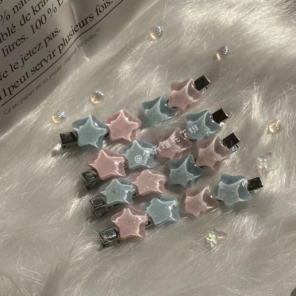 Miumiua🔮Kẹp Tóc Ngôi Sao Năm Cánh Màu Kẹo Dễ Thương Cho Nữ