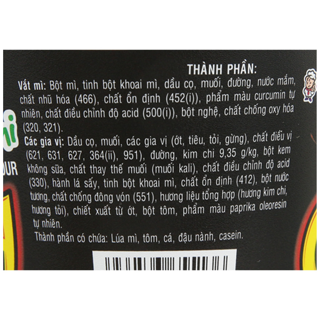Combo 40 ly mì CayKay vị Kim chi theo yêu cầu của khách