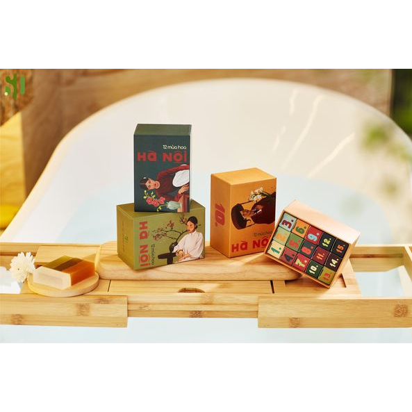 Bộ Đẹp, Hộp Nhỏ 12 Mùa Hoa, Xà Phòng Sinh Dược, HTX Sinh Dược - SD62