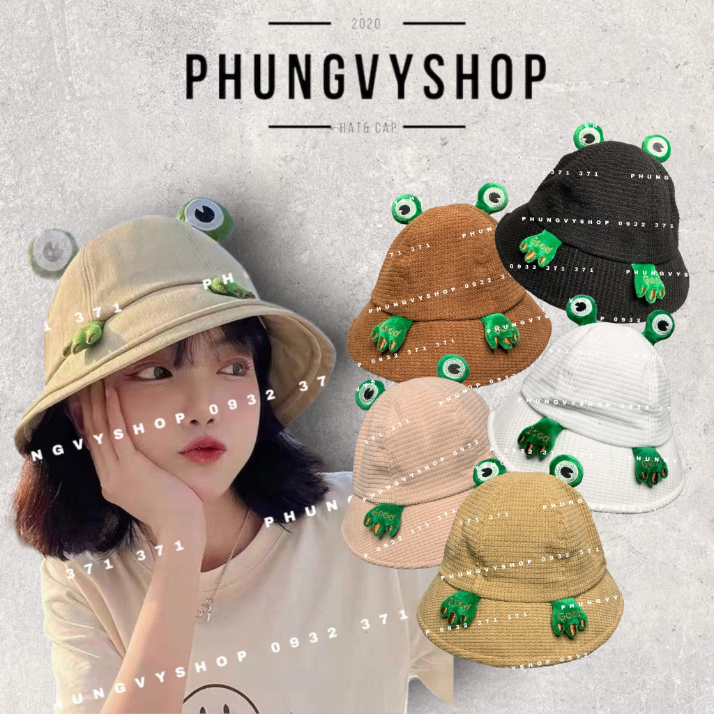 Mũ tai bèo Người Lớn vành bucket basic unisex nam nữ phong cách hàn quốc phungvyshop - nón Bo NHUNG ẾCH LỚN