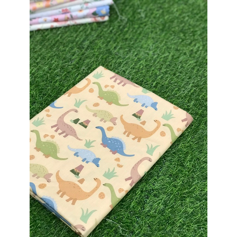 Vải thô lụa cotton may váy cho bé