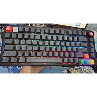 Bộ keycap BKACK ON BLACK, ĐEN NHÁM tối giản Cherry PBT cho phím cơ