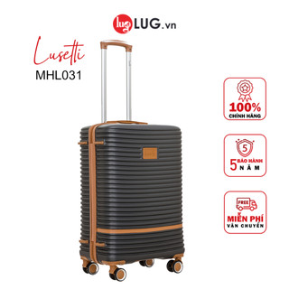 Vali Kéo LUG Lusetti Xenia S20/S24/S28 MHl031: Nhựa ABS Hạn Chế Trầy Xước, Dây Kéo Đôi Chống Rạch Trộm