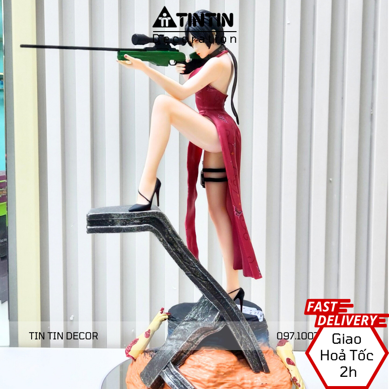 Mô hình figure Ada Wong Risident Evil dùng decor trang trí sưu tầm, mẫu mô hình hot 2023