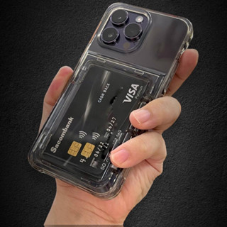 ỐP lưng nhét card chống ố iphone 17 pro max 16 pro max nhét 4 card kèm chân đế dựng iP 15 pro max 14 pro max