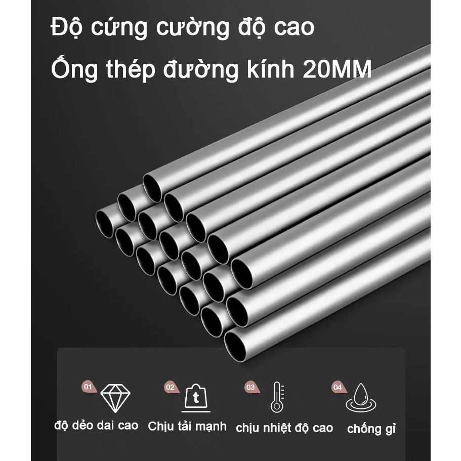 Tủ lắp ráp đựng quần áo khung inox 20mm tủ quần áo lắp ráp dễ dàng cài đặt mạnh mẽ và vững chắc tủ vải