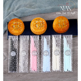 Bộ dao nĩa nhựa cắt bánh trung thu