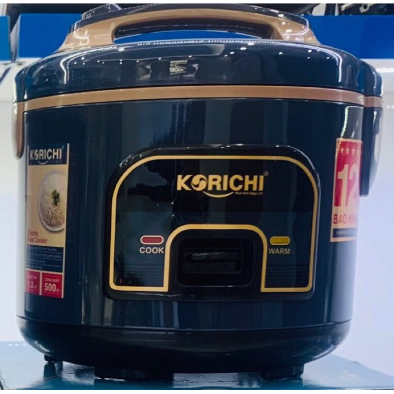Nồi cơm điện lòng niêu phủ men ceramic  cao cấp Korichi-1818 nấu cơm ngon, siêu bênf