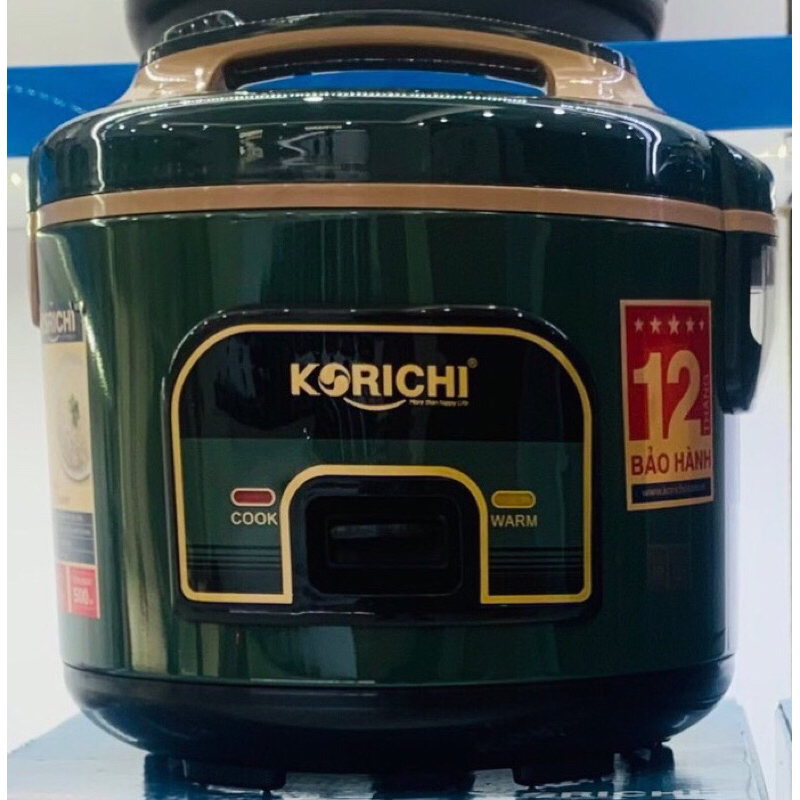Nồi cơm điện lòng niêu phủ men ceramic  cao cấp Korichi-1818 nấu cơm ngon, siêu bênf