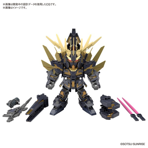 Mô hình lắp ráp SD CROSS SILHOUETTE UNICORN GUNDAM 02 BANSHEE &BANSHEE NORN PARTS SET  4573102621597