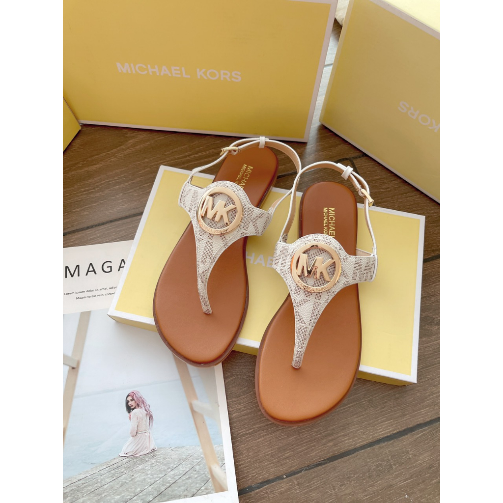Giày Sandal Kẹp Canvas Khoá Mk