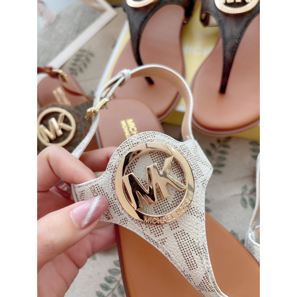 Giày Sandal Kẹp Canvas Khoá Mk