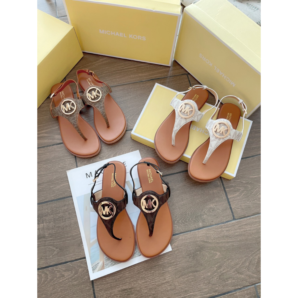 Giày Sandal Kẹp Canvas Khoá Mk