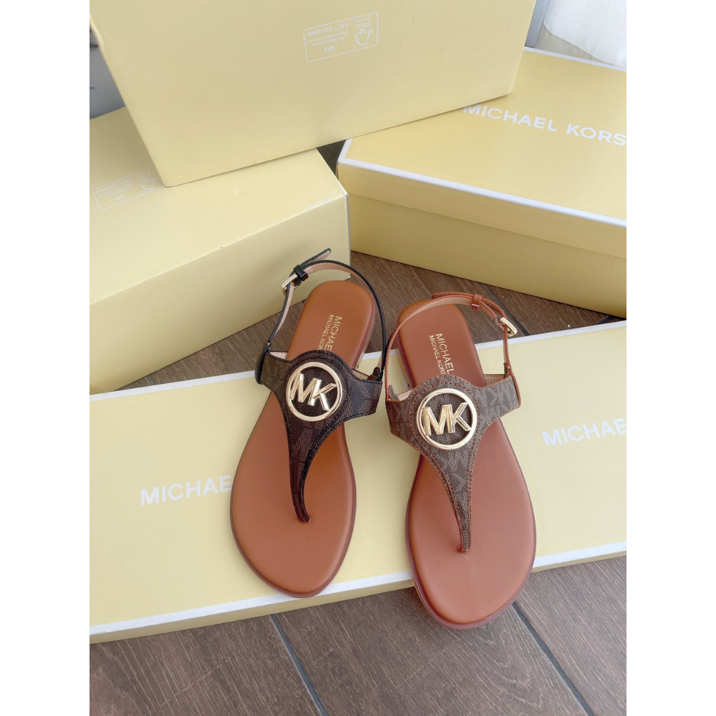 Giày Sandal Kẹp Canvas Khoá Mk