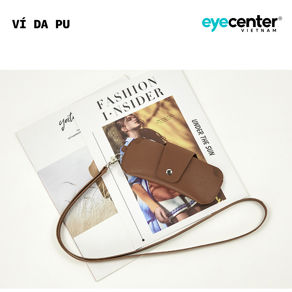 Ví da PU đựng kính cao cấp nhập khẩu by Eye Center Vietnam