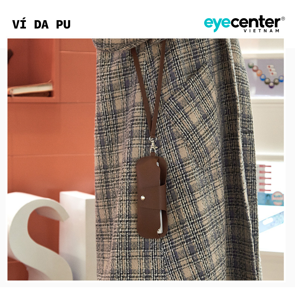 Ví da PU đựng kính cao cấp nhập khẩu by Eye Center Vietnam