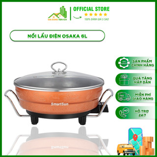 Nồi Lẩu Điện Osaka Gia Dụng Tiện Ích - Nồi Lẩu Điện Đa Năng Chất Liệu Tráng Men Giúp Tăng Độ Chống Dính Gấp 3 Lần