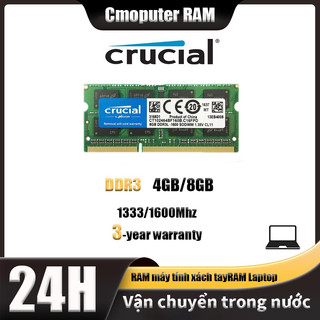 (địa phương)Crucial Notebook Ram DDR3 DDR3L 4GB 8GB 1333 1600MHz Sodimm PC3-12800 1.35V 1.5V Notebook DDR3 Ram