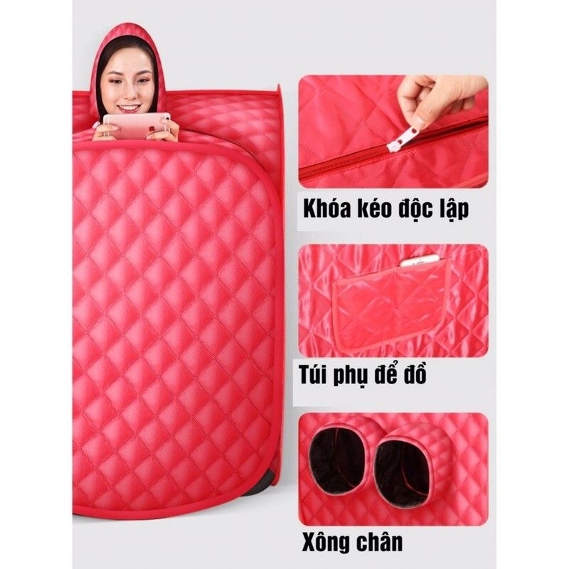 Lều Xông Hơi ANKEI Cao Cấp 3 Lớp Vải Có Mũ