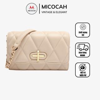 Túi Xách Nữ Đeo Chéo MICOCAH Dáng Công Sở Thời Trang Vân Quả Trám Da Cao Cấp Cực Đẹp MC61