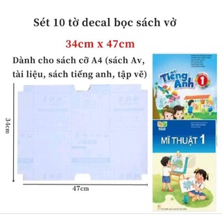 DECAL BỌC SÁCH VỞ