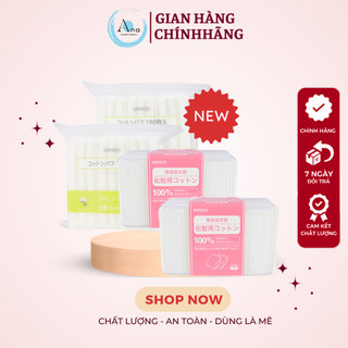 Bông tẩy trang miniso nhật bản 180 miếng/1000 miếng - bông mềm, mịn, thấm hút tốt, có thể dùng đắp toner