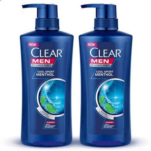 [GIÁ RẺ SIÊU TIẾT KIỆM] Combo 2 chai dầu gội đầu gồm clear Bạc Hà 450ml và Clear Men 450ml