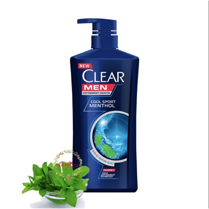 [GIÁ RẺ SIÊU TIẾT KIỆM] Combo 2 chai dầu gội đầu gồm clear Bạc Hà 450ml và Clear Men 450ml