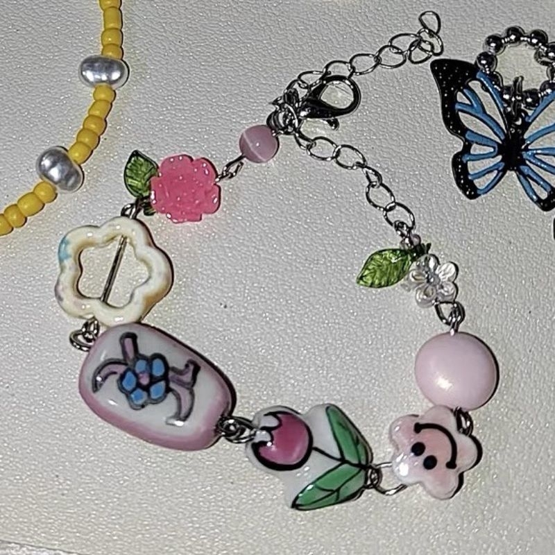 Vòng Tay Hạt Gốm Sứ Họa Tiết - TS1725 - BCorner