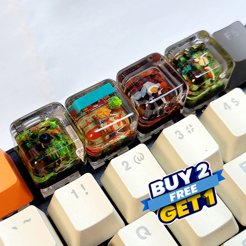 Keycap kinh dị , chú hề ma quái, IT ,búp bê chucky , nút bàn phím cơ các nhân vật phim kinh dị , artisan keycap