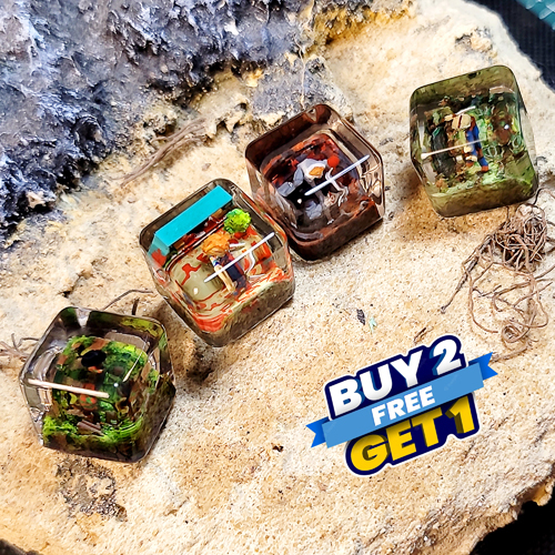 Keycap kinh dị , chú hề ma quái, IT ,búp bê chucky , nút bàn phím cơ các nhân vật phim kinh dị , artisan keycap