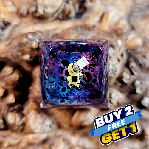 Galaxy keycap , nút bàn phím cơ phi hành gia , resin keycap , keycap artisan