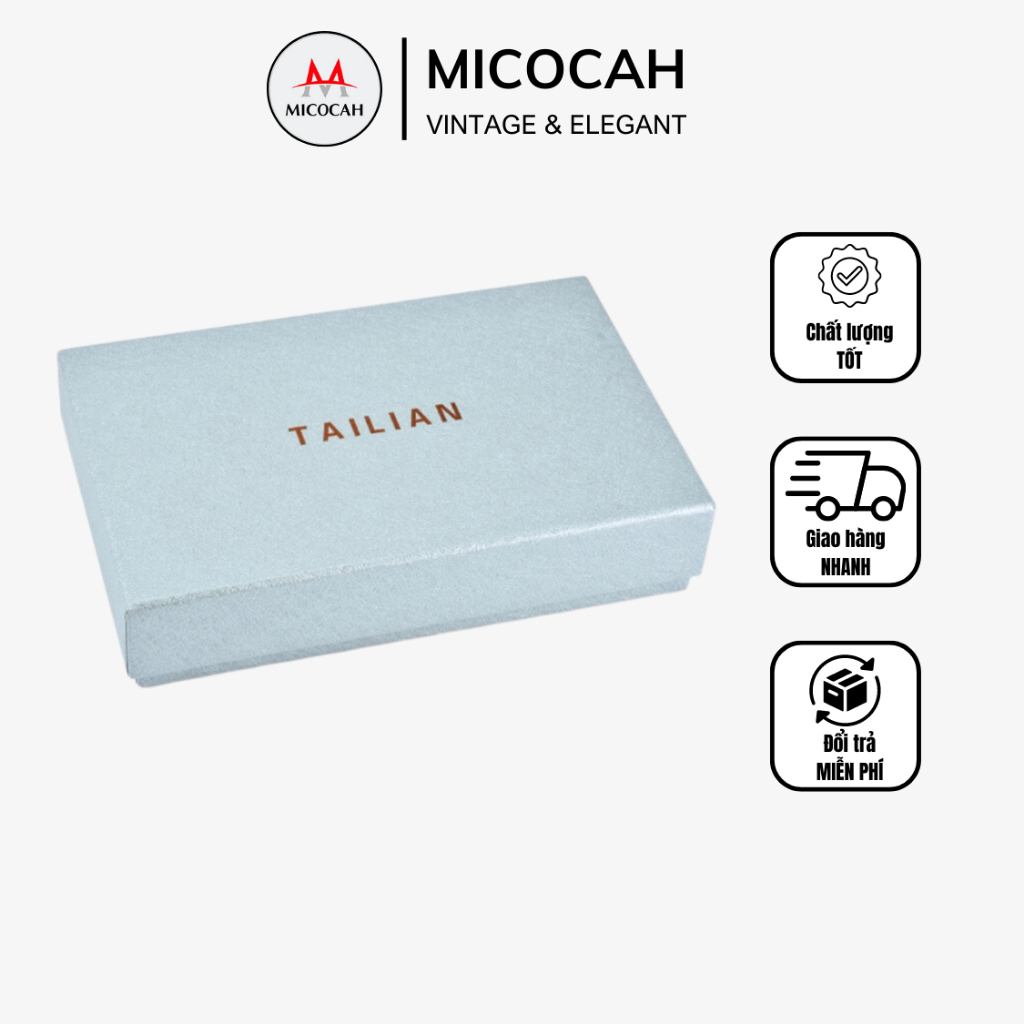 Hộp carton đựng ví ngắn TAILIAN hộp quà tặng sang trọng chất liệu cao cấp giá rẻ TL19 - Micocah Mall