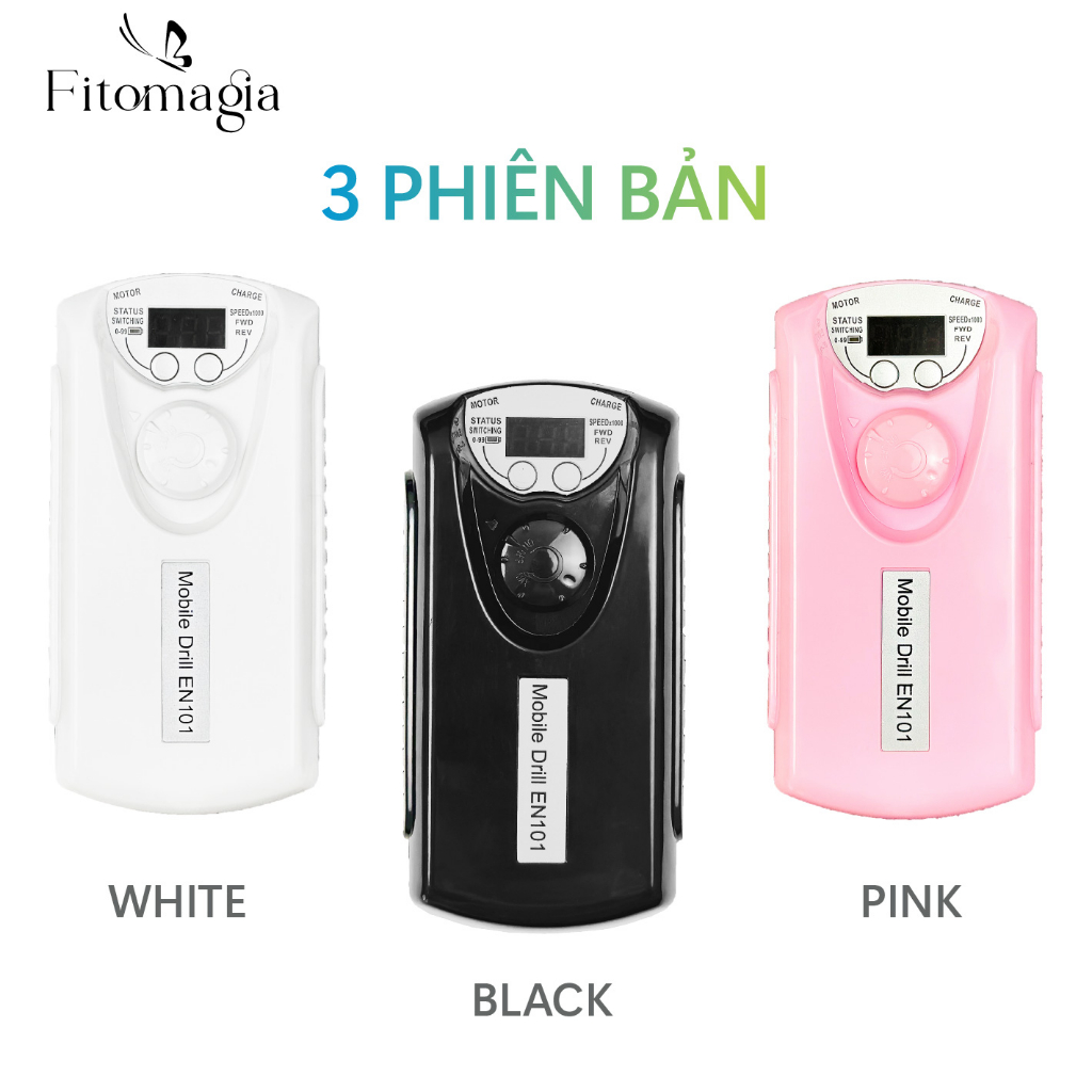Fitomagia Máy Mài Móng Tích Điện EN-101 Hàng Chính Hãng - Bảo Hành 6 Tháng
