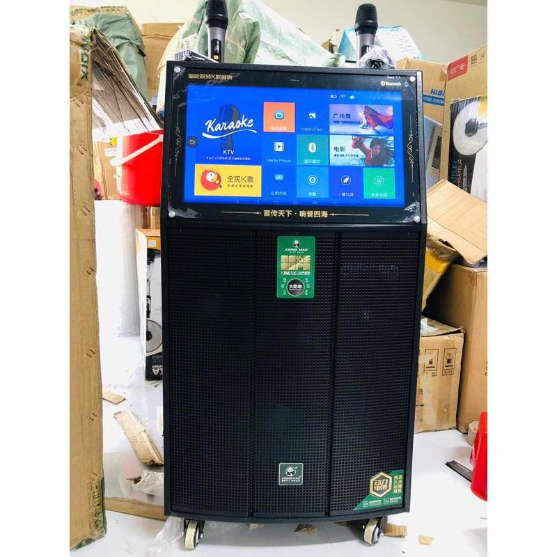 Loa Karaoke 800w kèm màn hình cảm ứng Android Hãng Xiong Mao D13