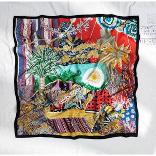 Khăn choàng cổ lụa thanh lịch size 90x90cm  - Khăn turban