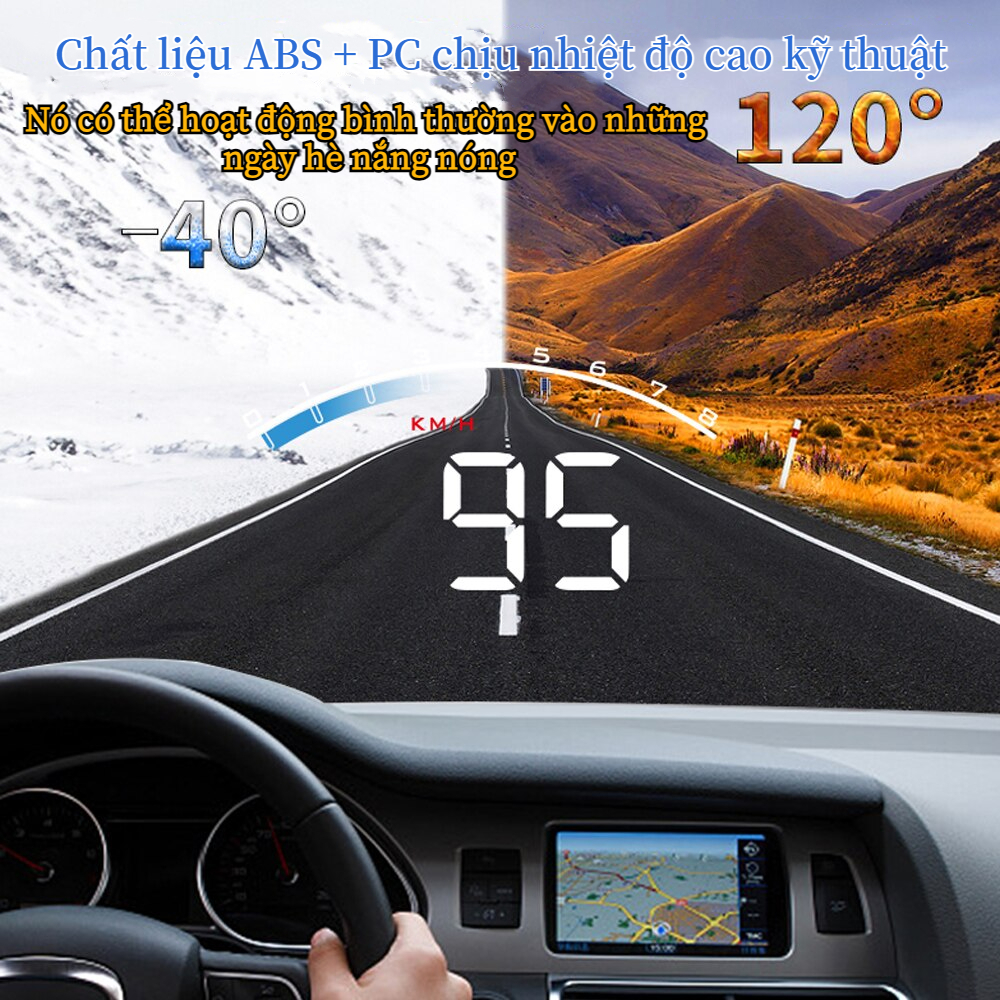 Ô tô di động màn hình obd ô tô sửa đổi bảng mã độ nét cao máy chiếu màn hình hud head-up M6S