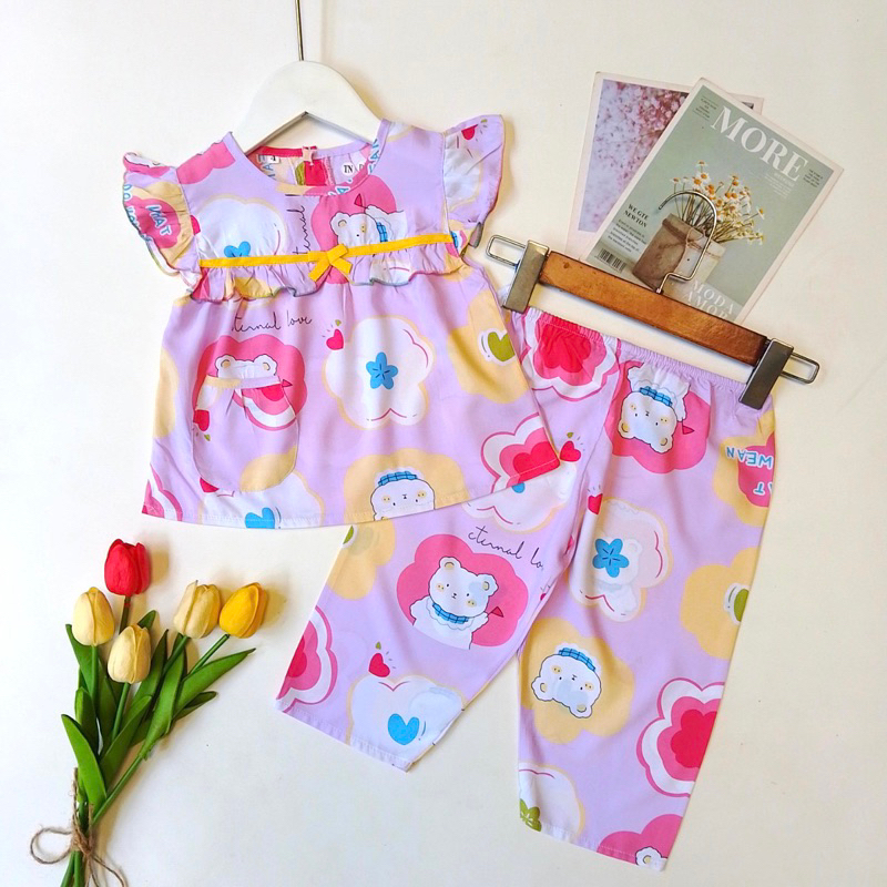 9-32kg Bộ tole TAY NGẮN QUẦN DÀI BÉ GÁI