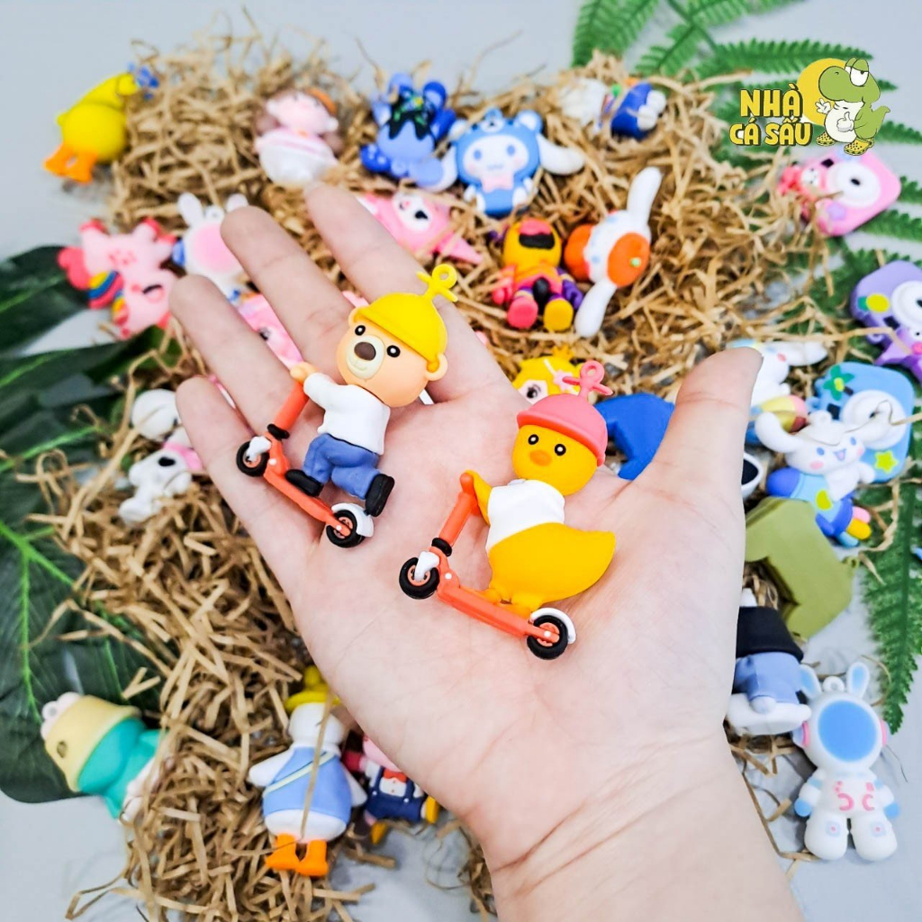 Jibbitz charms búp bê to gắn dép cross, charm sticker gắn dép cross - Nhà Cá Sấu