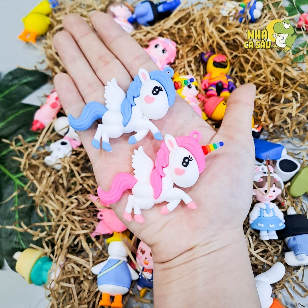 Jibbitz charms búp bê to gắn dép cross, charm sticker gắn dép cross - Nhà Cá Sấu