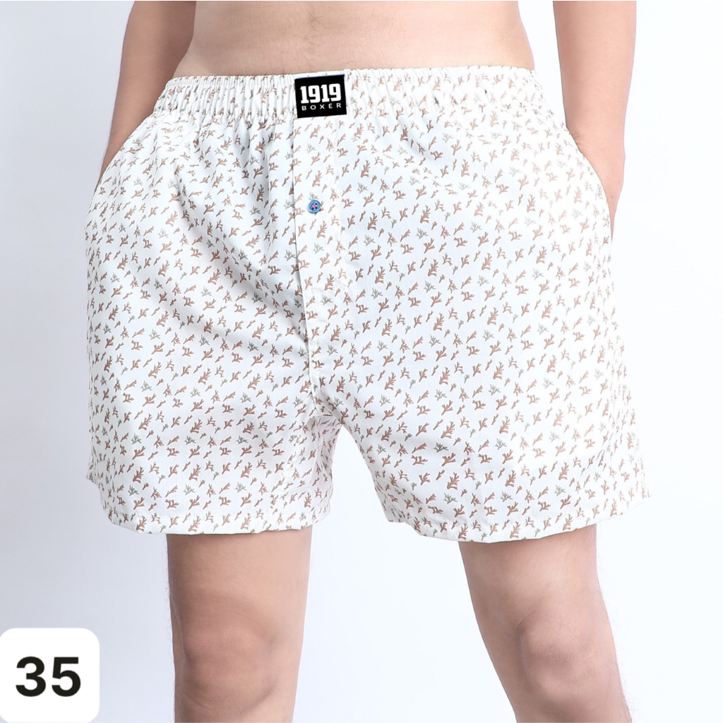 Quần đùi nam mặc nhà chất cotton 1919 Quần ngủ nam CT05