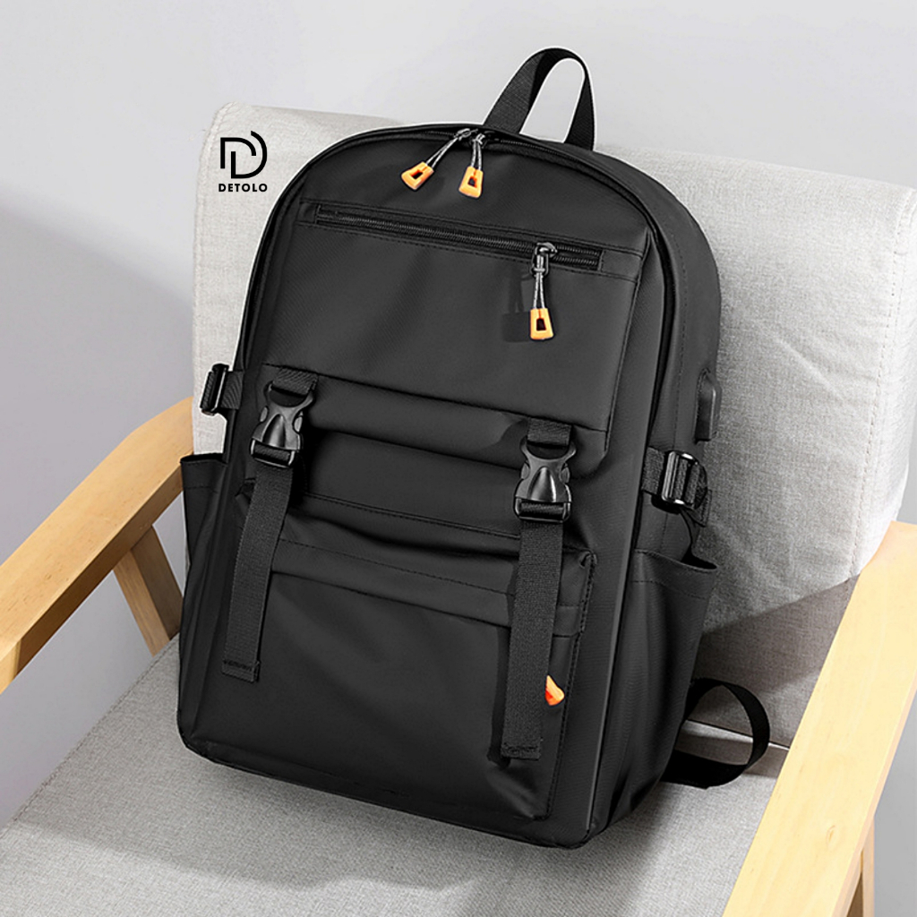 Balo Ulzzang đựng laptop 15,6in và 16in Balo nam nữ đi làm đi du lịch, balo đi học đi chơi đựng được quần áo DETOLO