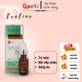 Tinh chất làm sáng da và mờ nếp nhăn Eveline Glycol Therapy 2% 18ML