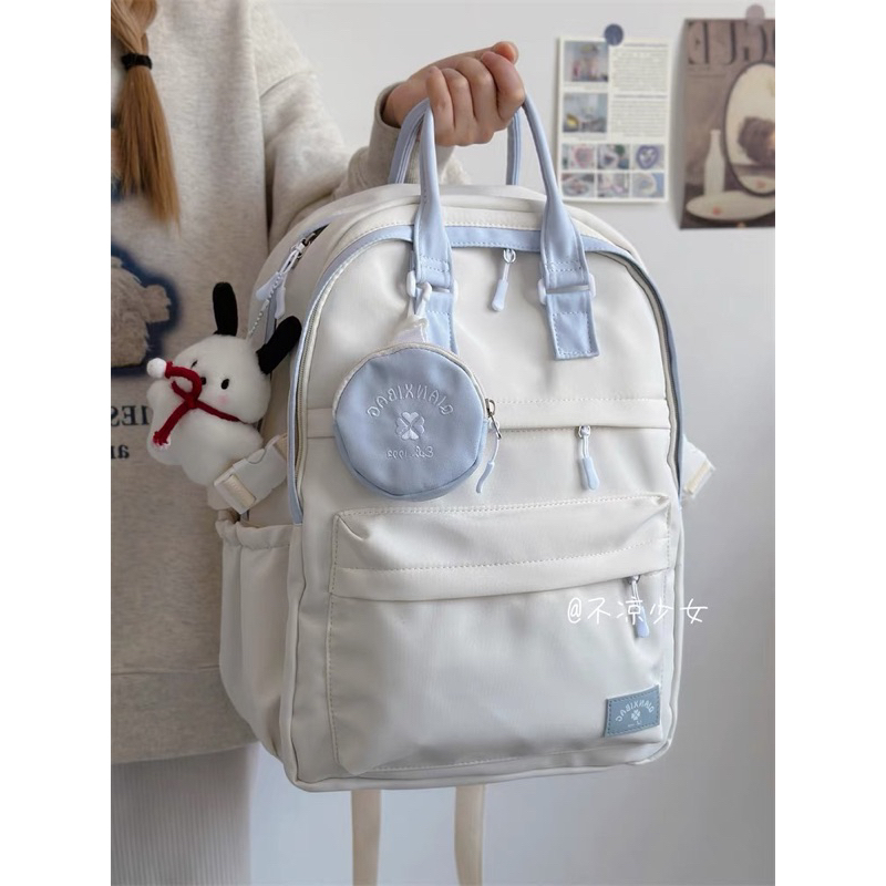 Balo viền màu pastel chống thấm xinh xinh