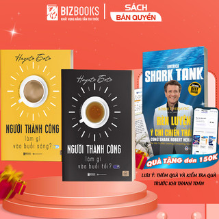 Combo sách bizbooks - người thành công làm gì mỗi ngày - tặng kèm sổ tay, sách nói và bookmark