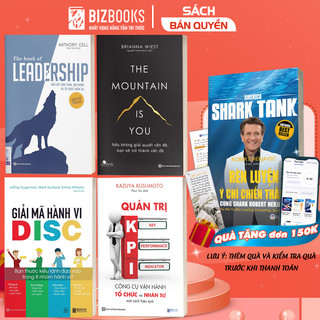 Bộ sách - 4 cuốn về lãnh đạo tài ba -để trở thành một lãnh đạo giỏi và tự tin trao quyền: disc, kpi, moutain, leadship