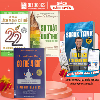Bộ BIZBOOKS - Sách Sức Khỏe - Lối Sống Lành Mạnh: Cơ Thể 4 Giờ, 22 Ngày Cách Mạng Cơ Thể, Sự Thật Ung Thư