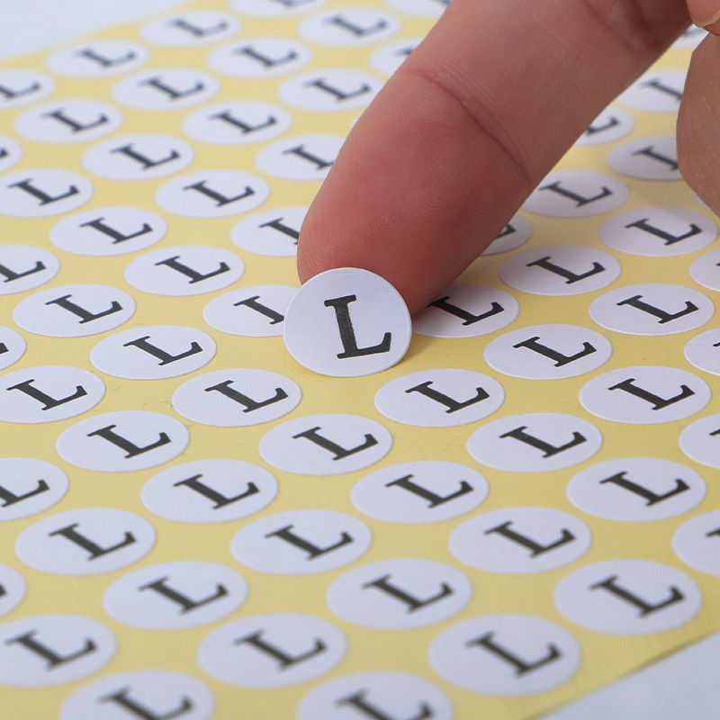 120 Tem size dán quần áo