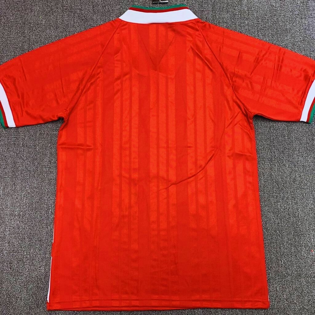 Áo bóng đá retro Liverpool 1993 màu đỏ vải Cotton Polyester thời trang blockcore