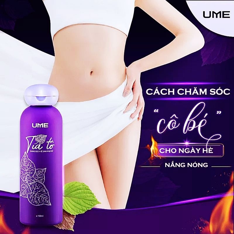 Dung Dịch Vệ Sinh Tía Tô UME 150ml